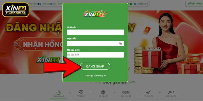 Các bước đăng nhập XIN88 đơn giản và nhanh gọn