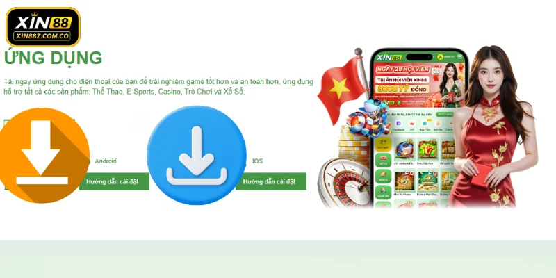 Quy trình tải app XIN88 về điện thoại chi tiết