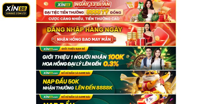 Tổng hợp các sự kiện khuyến mãi đang diễn ra tại XIN88